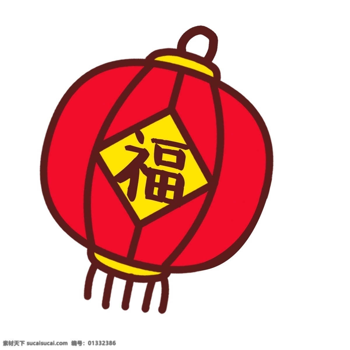 新年 春节 喜庆 红色 灯笼 免 抠 图 中国风 免抠图 过年 红色灯笼 带福字的灯笼 节日 新年灯笼