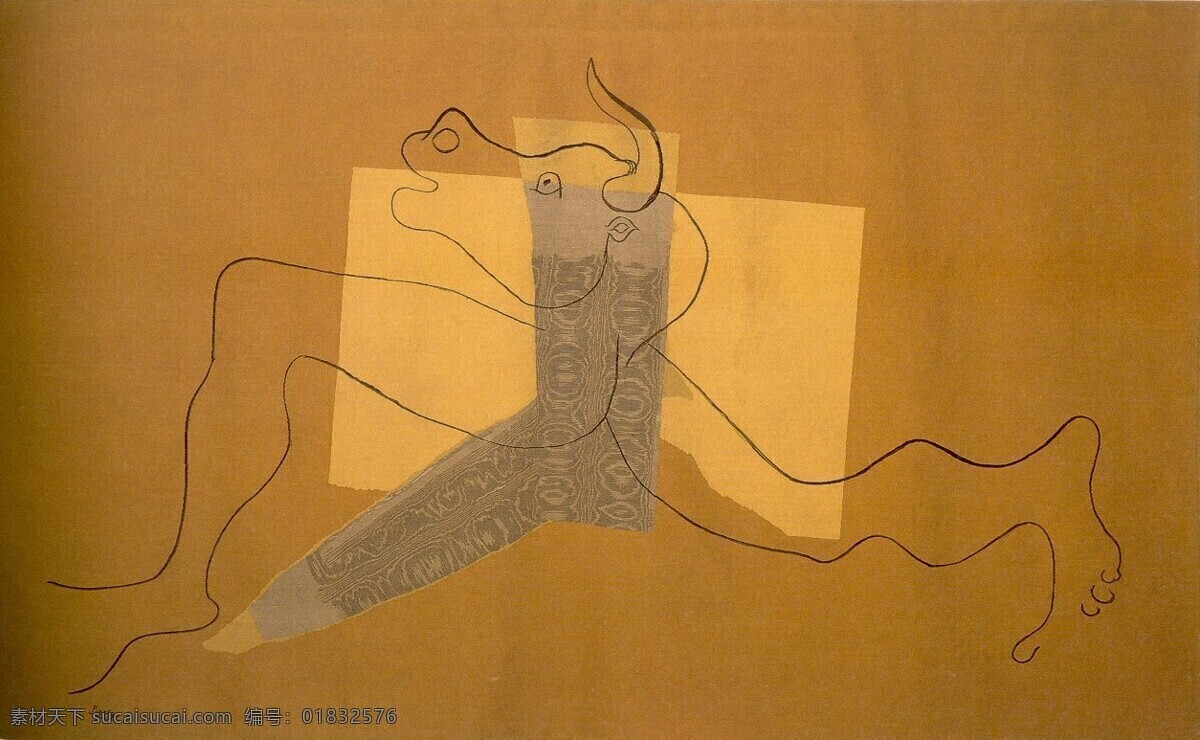 minotaure 西班牙 画家 巴勃罗 毕加索 抽象 油画 人物 人体 装饰画 le 1935 家居装饰素材