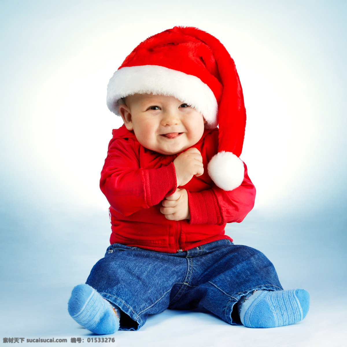 可爱 圣诞 宝宝 圣诞节 圣诞帽 儿童 小孩 人物 玩耍 圣诞宝宝 节日素材 宝宝图片 人物图片