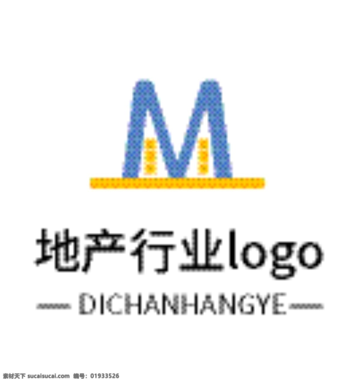 地产 行业 logo 房地产 logo设计 地产行业 字母logo m