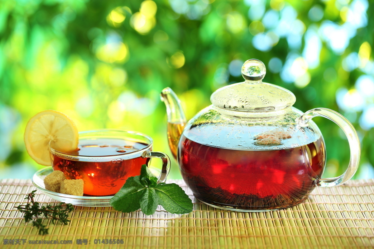 红茶 茶 茶水 清茶 一杯茶 品茶 玻璃杯 杯子 茶杯 茶壶 茶具 绿茶 玻璃茶具 柠檬 柠檬片 茶文化 中国元素 饮料酒水 餐饮美食