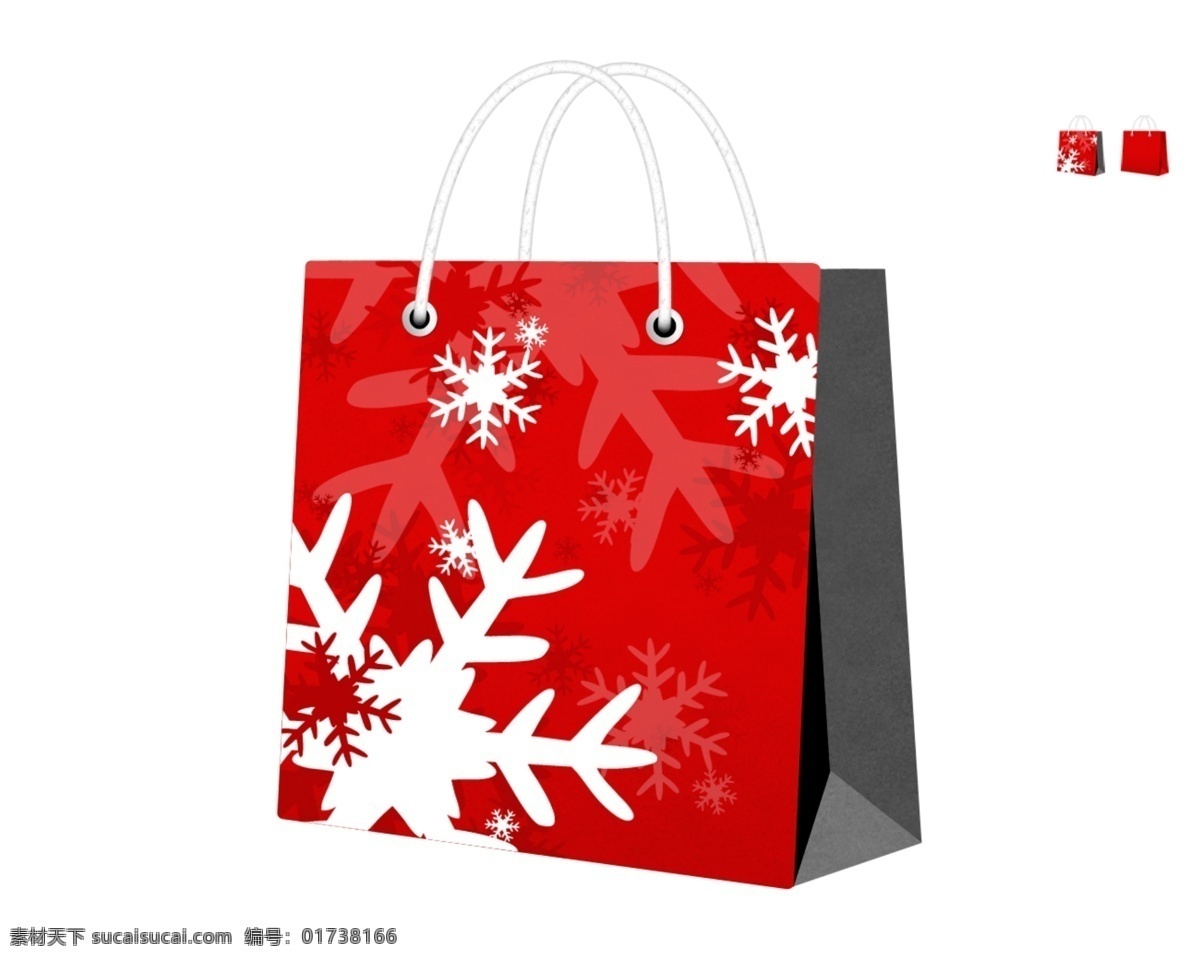 精美 圣诞 购物袋 psd素材 圣诞节 手提袋 手挽袋 图标 纸袋 节日素材