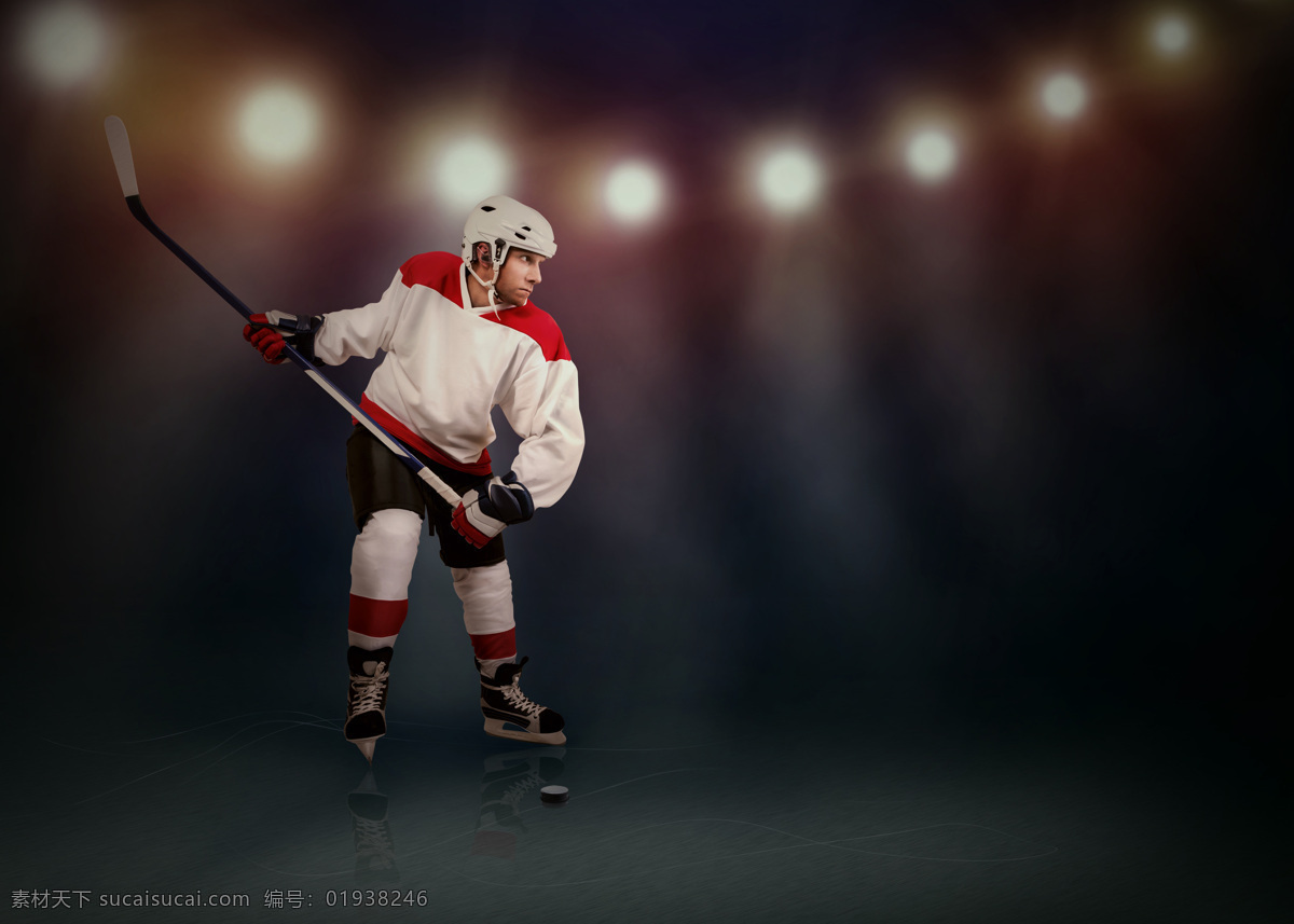 冰球 球员 灯光 打冰球 冰上曲棍球 冰上运动 运动 体育运动 生活百科