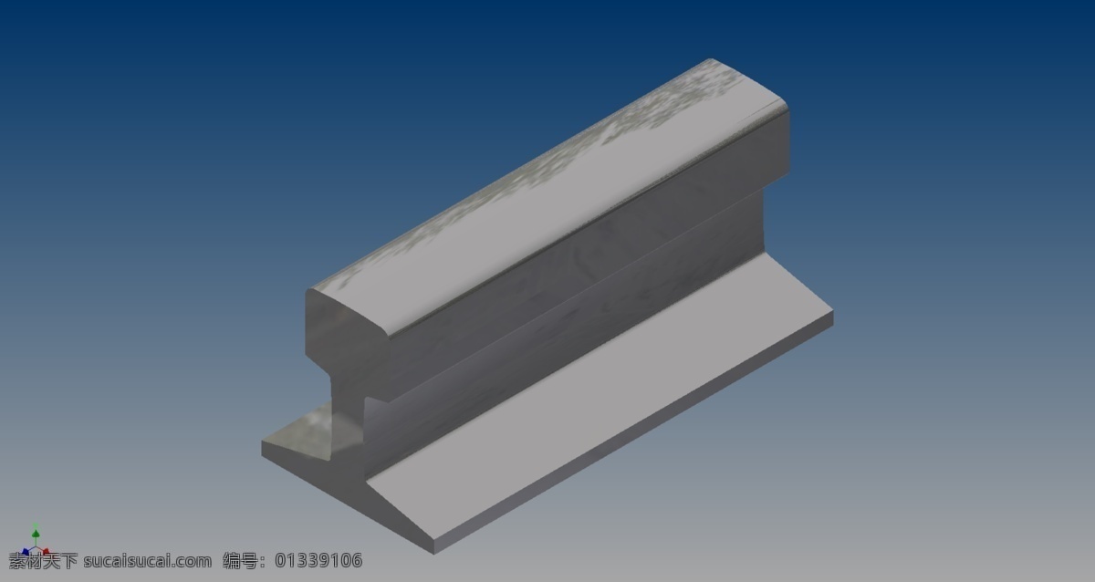 磅 重 钢轨 断面 公路 铁路 英镑 3d模型素材 建筑模型