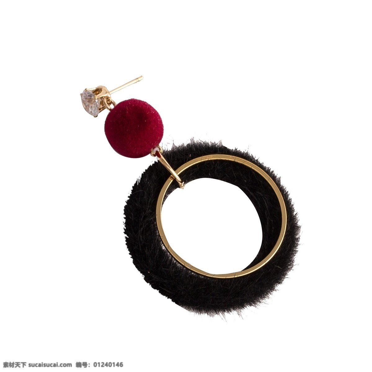 黑色 圆环 戒指 元素 创意 光泽 闪光 纹理 装饰 喜庆 庆祝 圆球 真实 毛茸茸 饰品 贵重