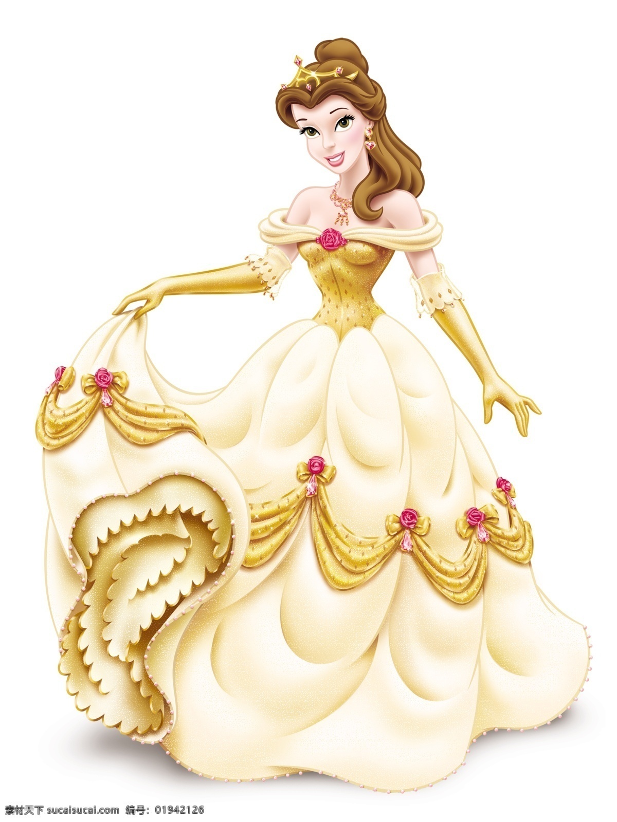 迪士尼公主系列——贝儿公主《美女与野兽》_黑焦妍-站酷ZCOOL