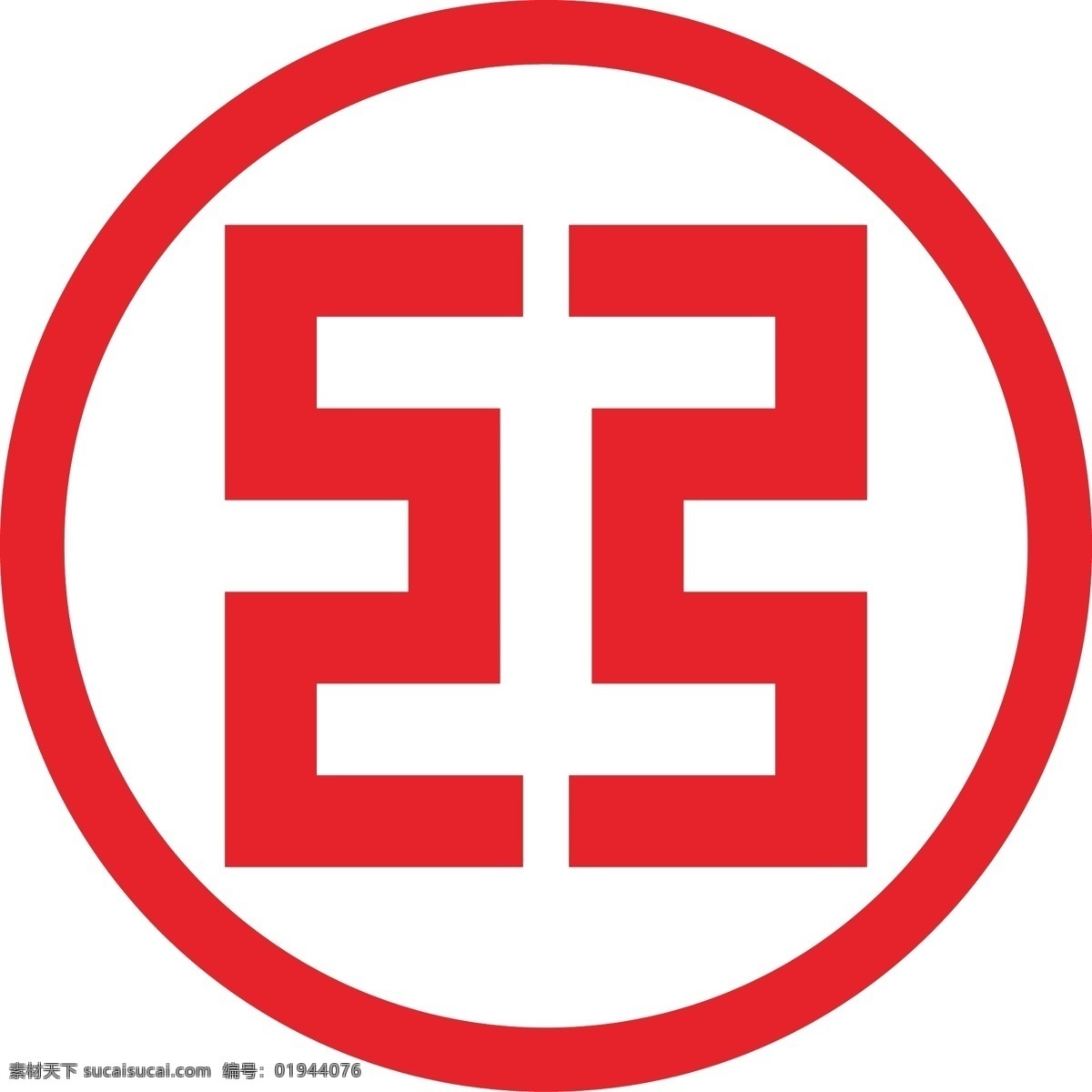 工行标志 网格工具 绘制 工商银行 logo 招贴设计