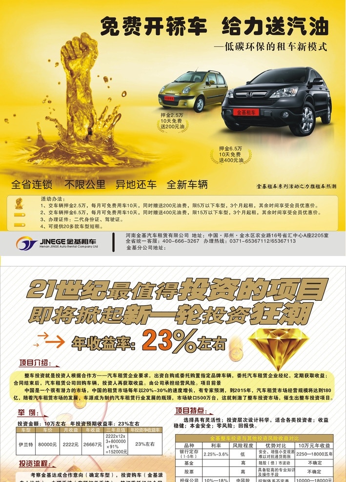 租车dm单 汽车 手 手臂 油 钱币 砖石 金融 租车 宣传单页 彩页 dm 宣传 dm宣传单 矢量