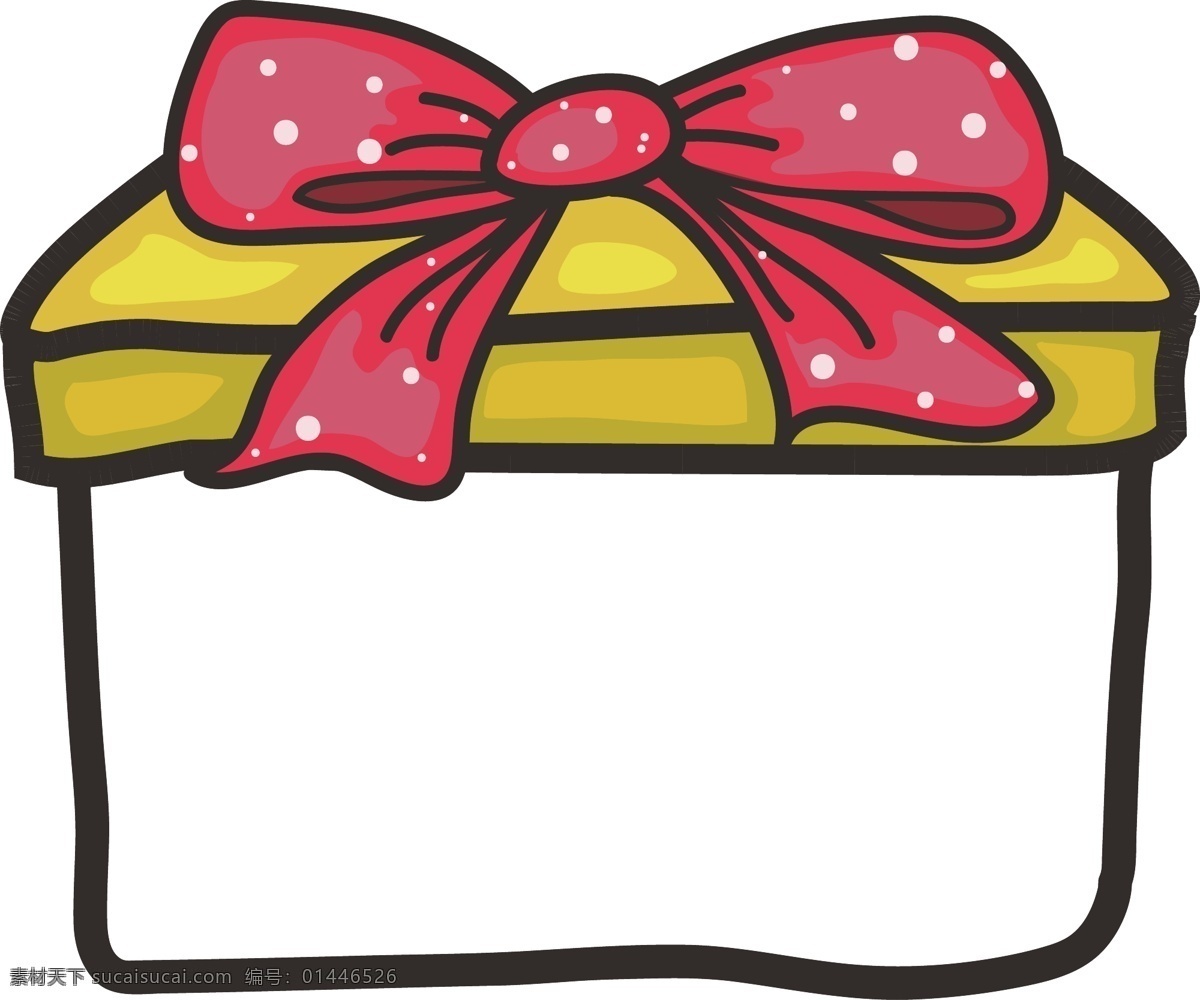 卡通 礼物 盒 礼物盒 粉色 黄色 相片 边框 蝴蝶结