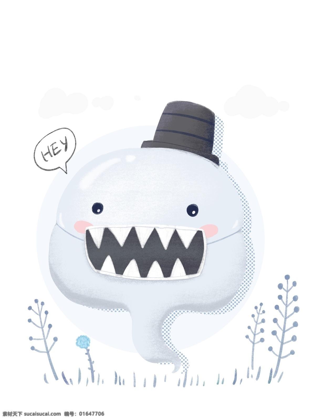 原创 白色 卡通 可爱 小 怪兽 帆布 袋 包装设计 动物 怪物 包装 帆布袋 手提袋 幽灵 口罩 帽子