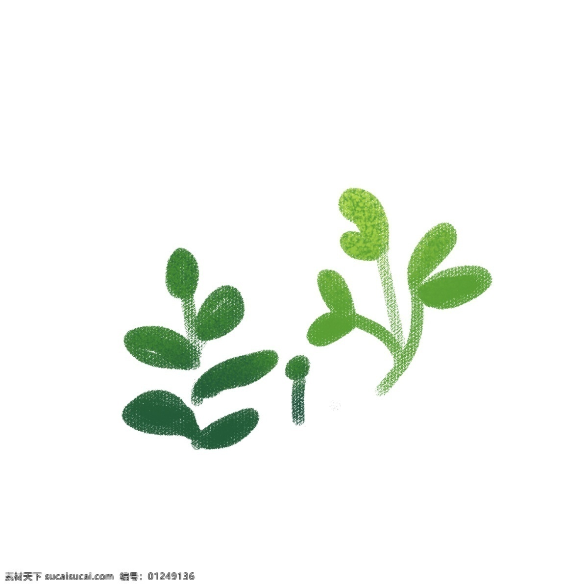 小 清新 绿色 手绘 植物 小清新 嫩芽 绿色植物 手绘植物 发芽 绿色生命 插画