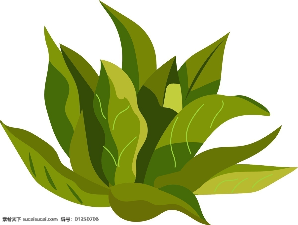 卡通 绿色 植物 插画 树叶 植物插画 绿色的叶子 绿色植物 卡通植物插画 叶子