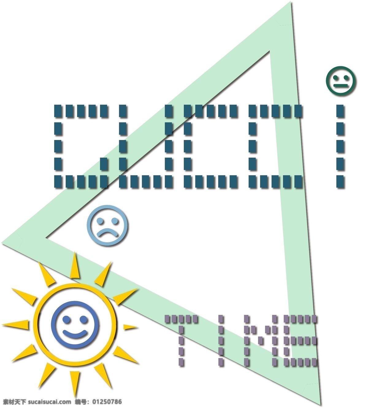 笑脸 边框 创意 可爱 元素 卡通 电子 字母 太阳 对话框
