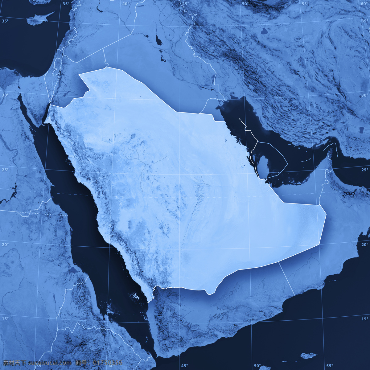 阿拉伯地图 地图 3d渲染地图 蓝色地图 其他类别 现代科技