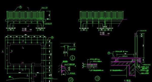 cad 景观 护栏 施工图 cad景观 cad护栏 cad施工图 素材图库 景观设计 环境设计 源文件