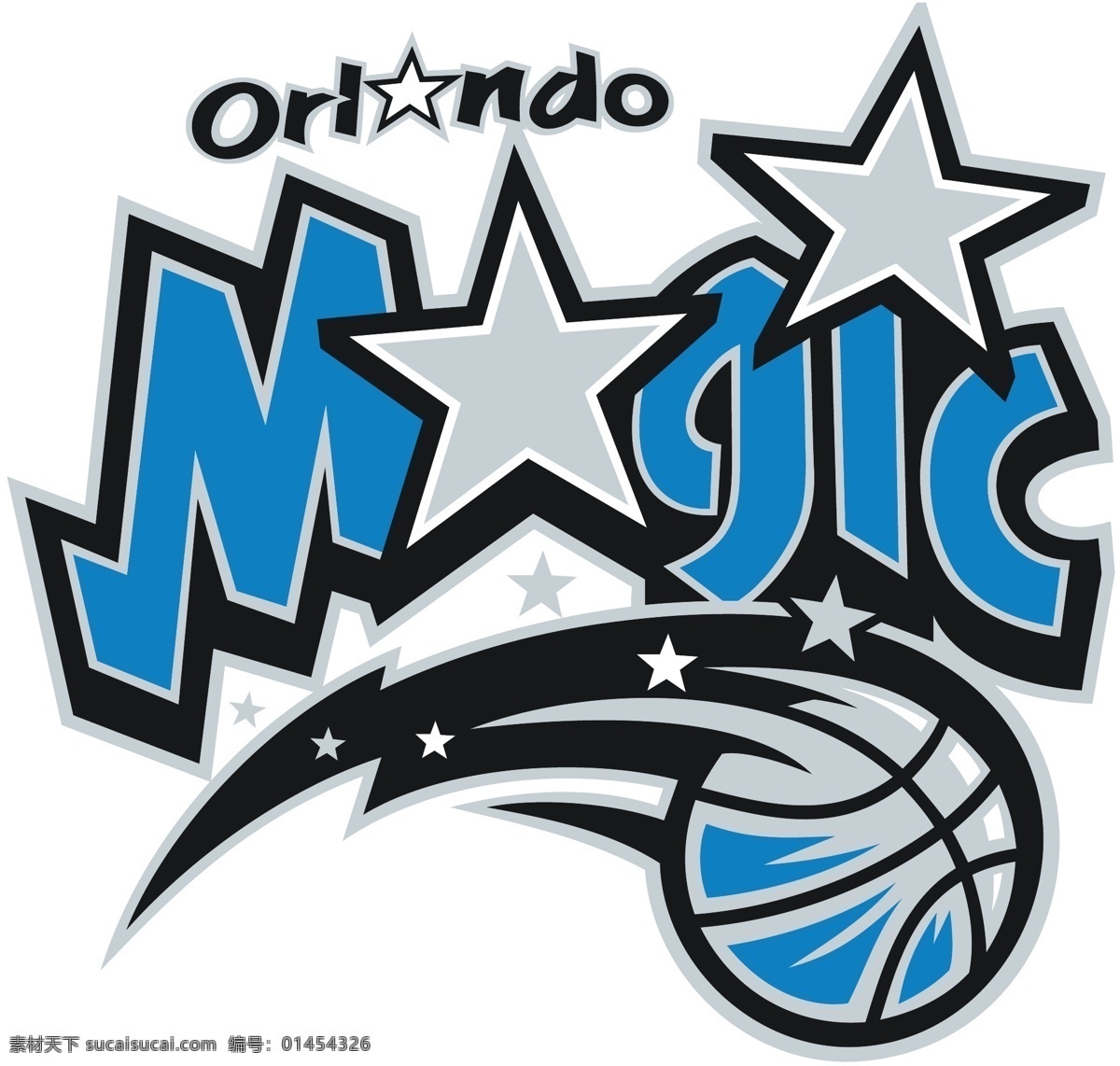 奥兰多 魔术队 nba 篮球 俱乐部 标志 免费 白色