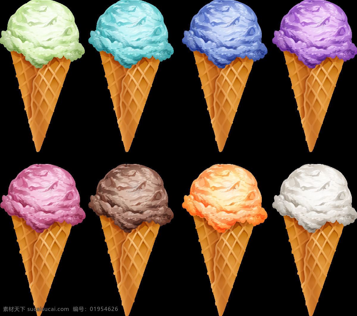 写实 风格 彩色 冰淇淋 免 抠 透明 图 层 甜品图标 冷饮插图 清凉甜品 冰淇淋标志 雪糕图标 冰激凌图标 冰激凌插图 卡通冰淇淋 手绘冰淇淋 雪糕图案 冰淇淋促销 冰淇淋素材
