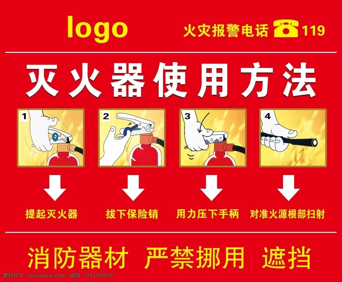 灭火器 使用方法 使用 方法 适量图 分层图 宣传画 分层