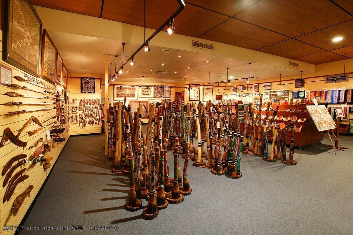 土著 文化 艺术品 展览 传统文化 文化艺术 柱子 澳洲之根 装饰素材 展示设计