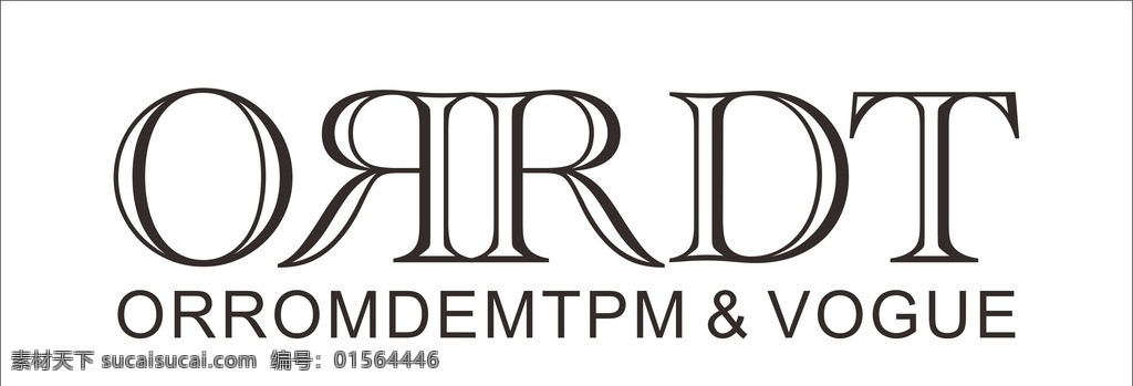 orrdt 标志 澳林丹顿 服装 黑色 高档品牌 标志图标 企业 logo