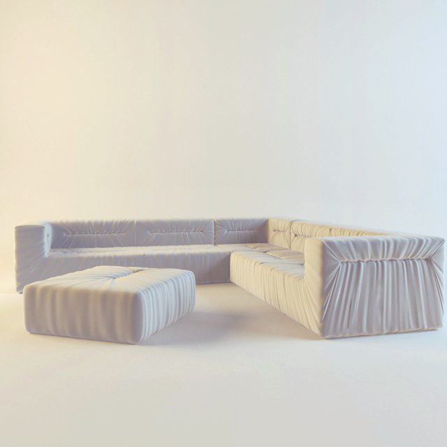 bonaldo nuvola sofa and ottoman 转角 白色 大 沙发 大沙发 桌椅沙发