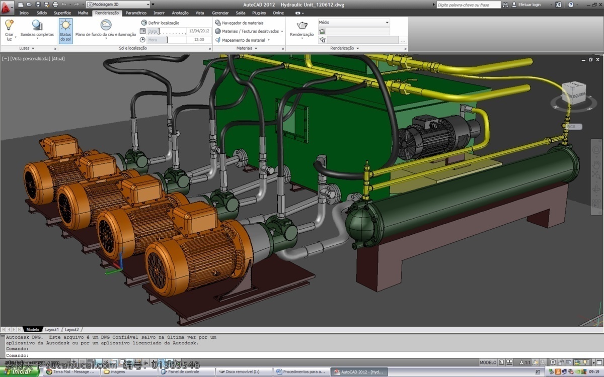 hidraulic 单元 插件 机械 建模 渲染 自动化 autocad 液压 automacao mecanico hidraulico 维持 modelagem renderizacao luxion 3d模型素材 其他3d模型