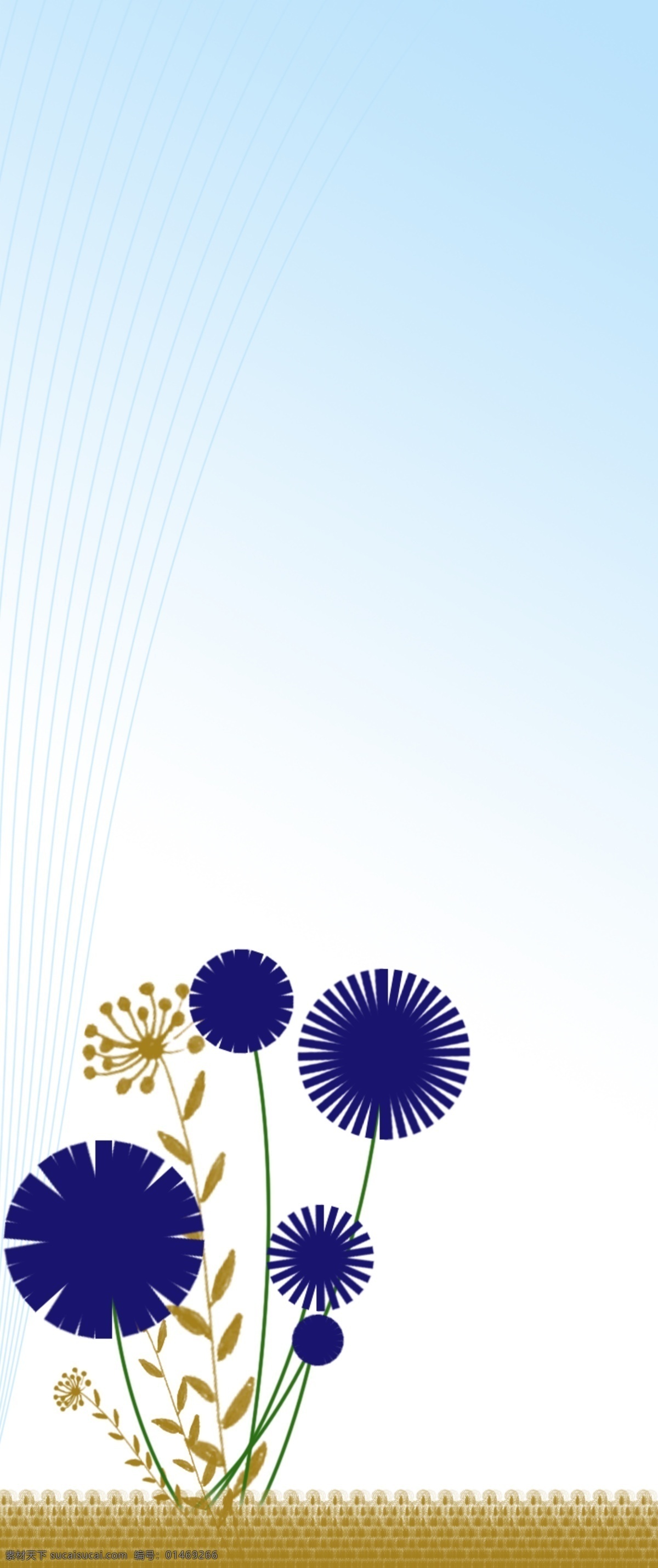 移门 分层 背景素材 背景图 淡雅 花 蓝花 蓝色 清新 移门背景 小花 源文件 装饰素材
