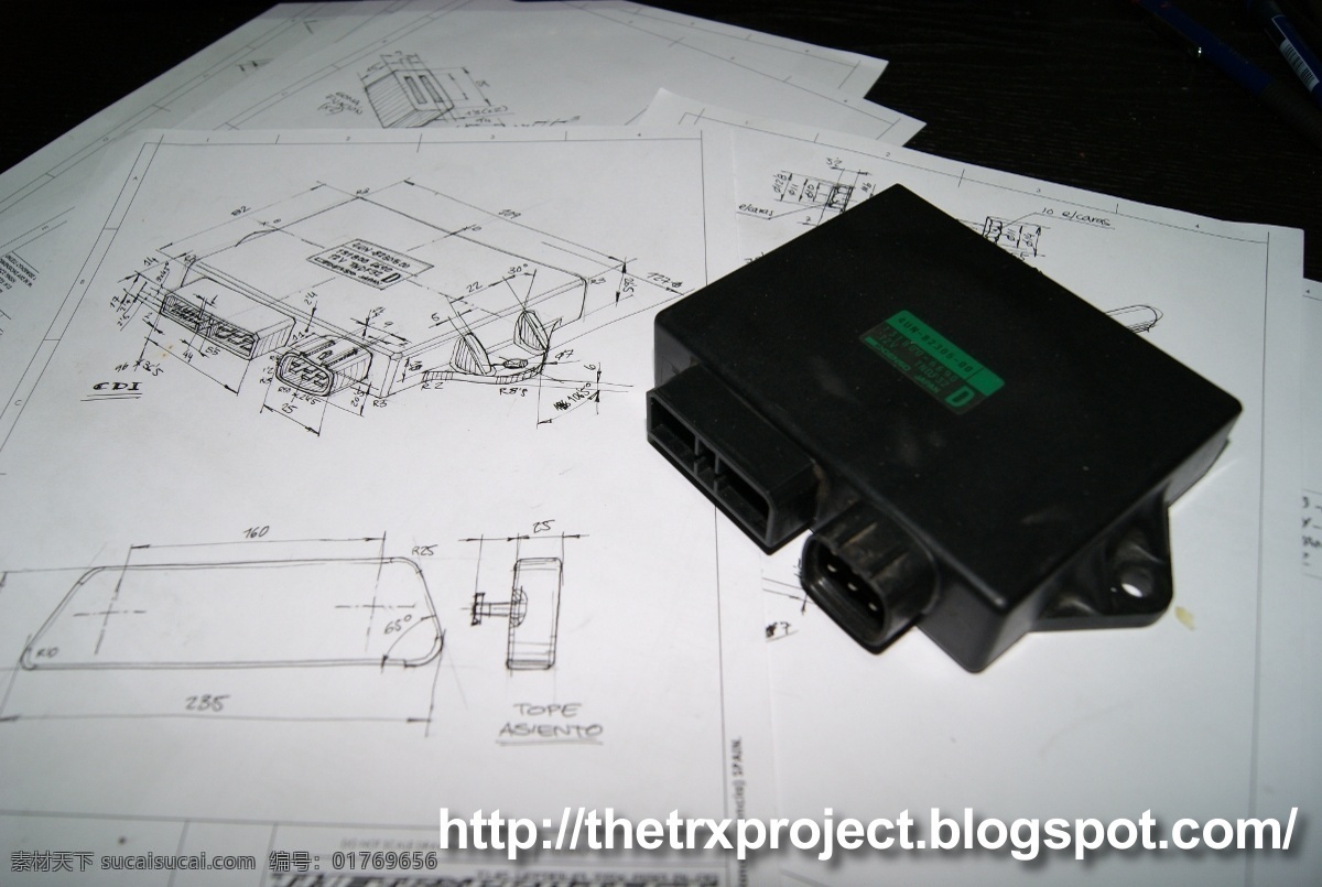 雅马哈 trx 点火 放电 电容器 thetrxproject 马科斯 阿尔梅罗 cdi encendido 3d模型素材 其他3d模型