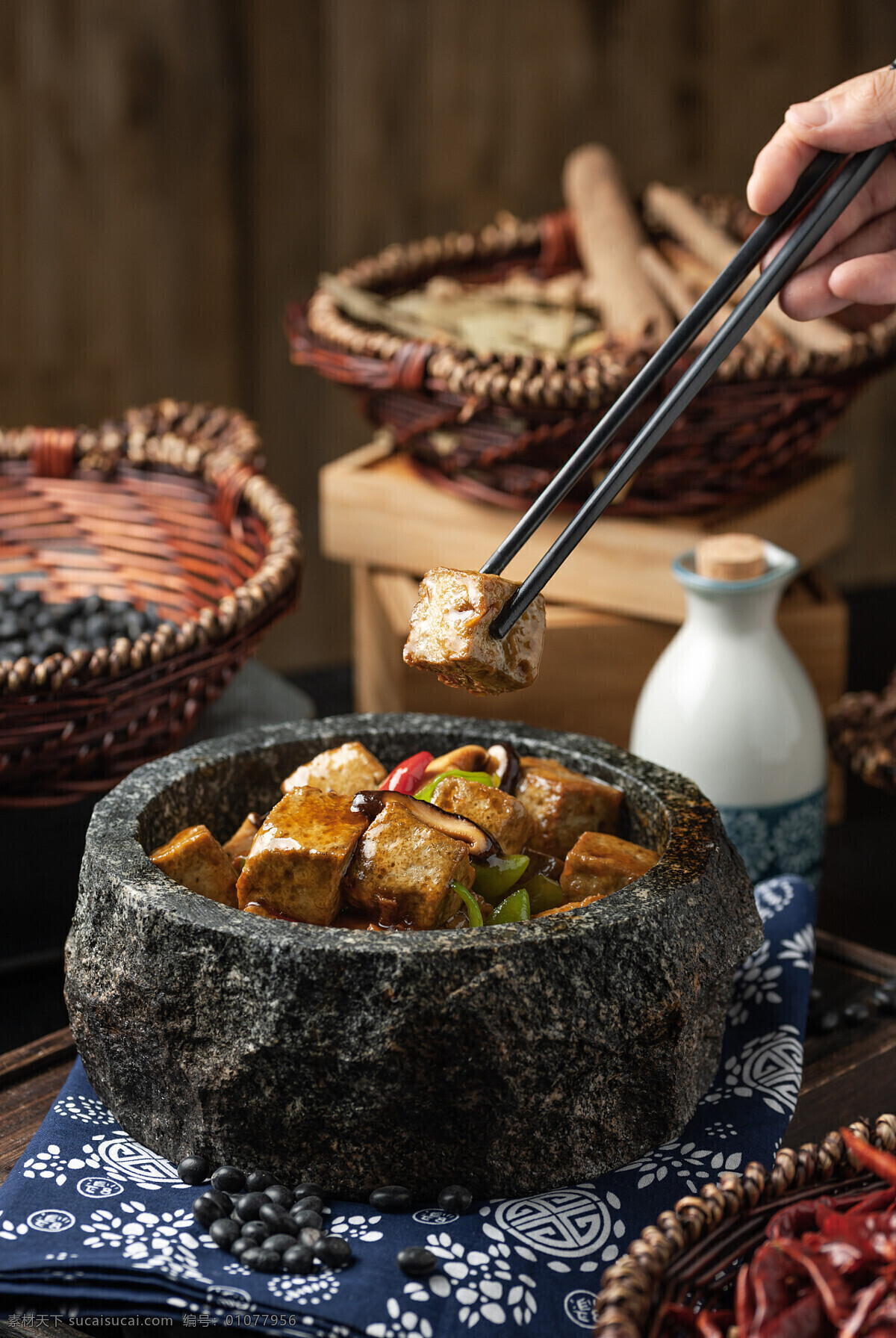 石锅豆腐 美味 传统 菜品 特色 红烧 石锅 豆腐 餐饮美食 传统美食