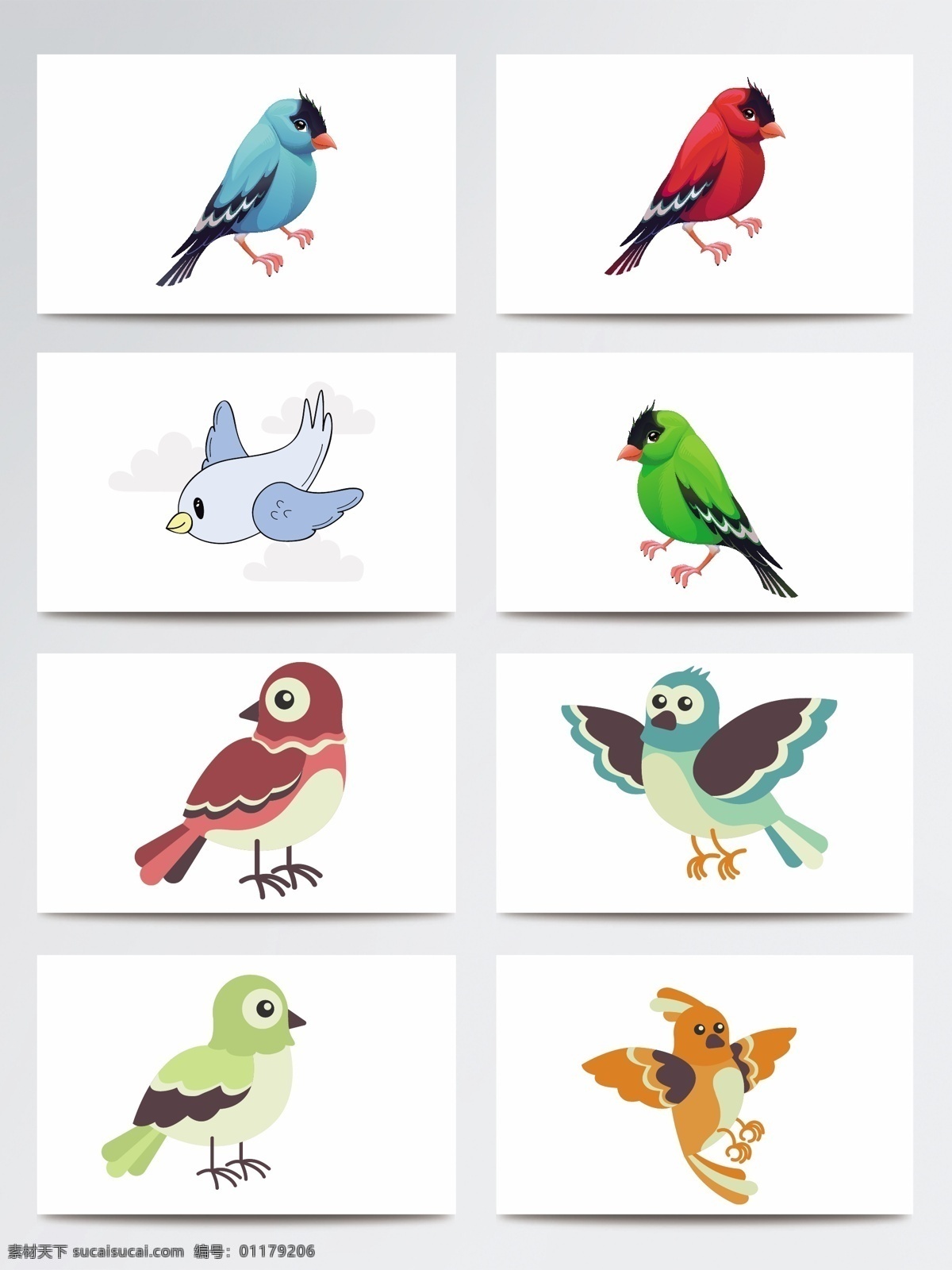精致 可爱 鸟类 简约 动物 时尚 扁平化 小麻雀 鸟类设计 卡通 飞鸟 鸟雀