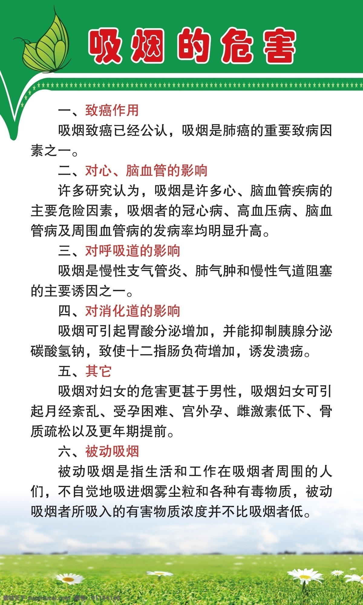 禁止吸烟 控烟 保健养生 吸烟的危害 禁烟 医院 分层