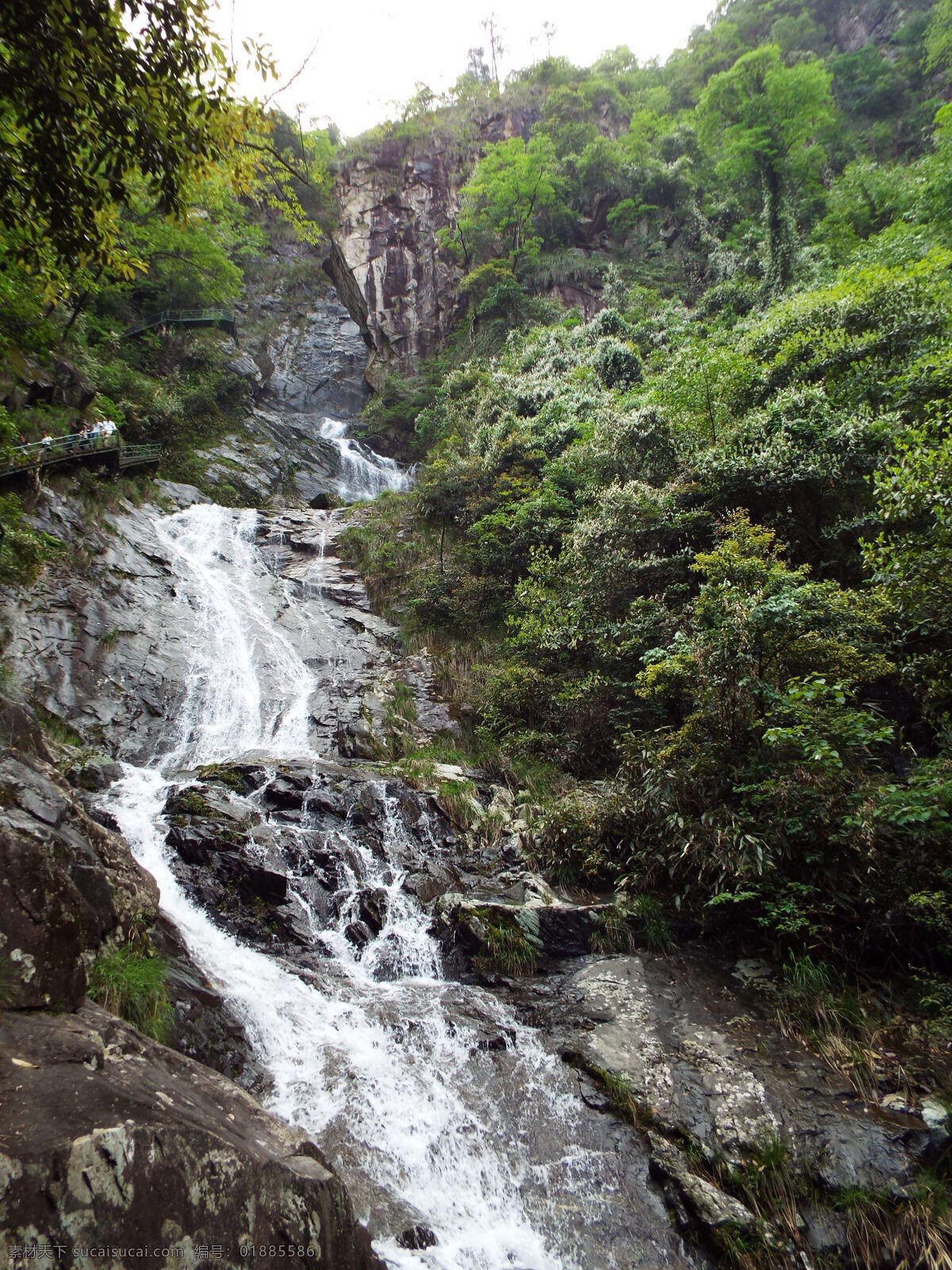 钱江源瀑布 风景照 瀑布 山水照 自然景观 国家东部公园 山水风景