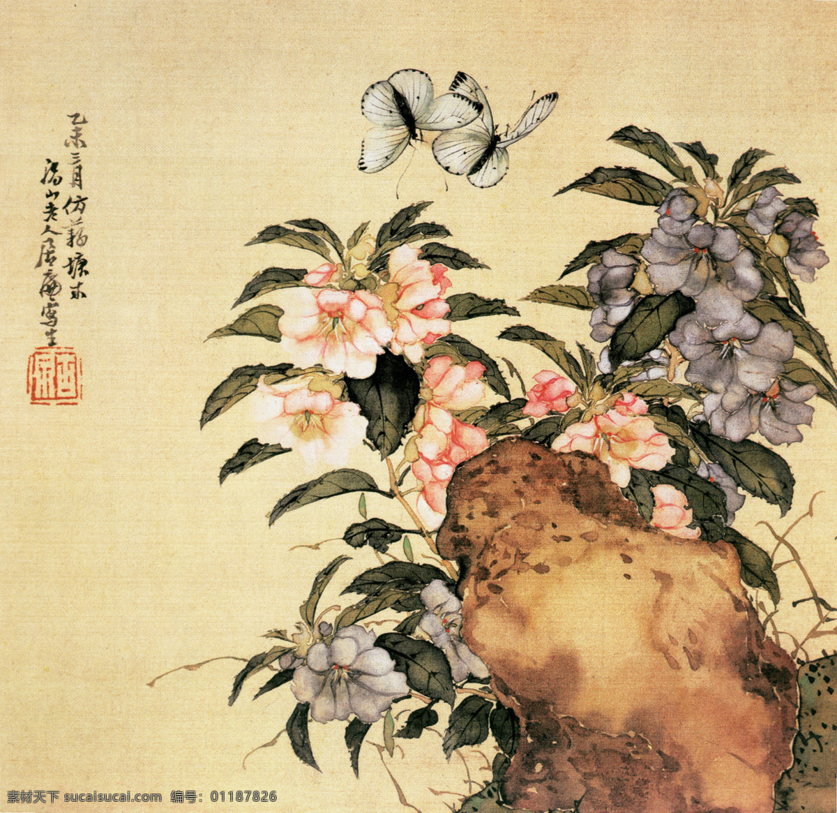 水墨 花卉 蝴蝶 水墨花卉 国画风景写意 山水画 水墨风景画 水墨画 绘画艺术 名画 装饰画 中堂画 书画文字 文化艺术