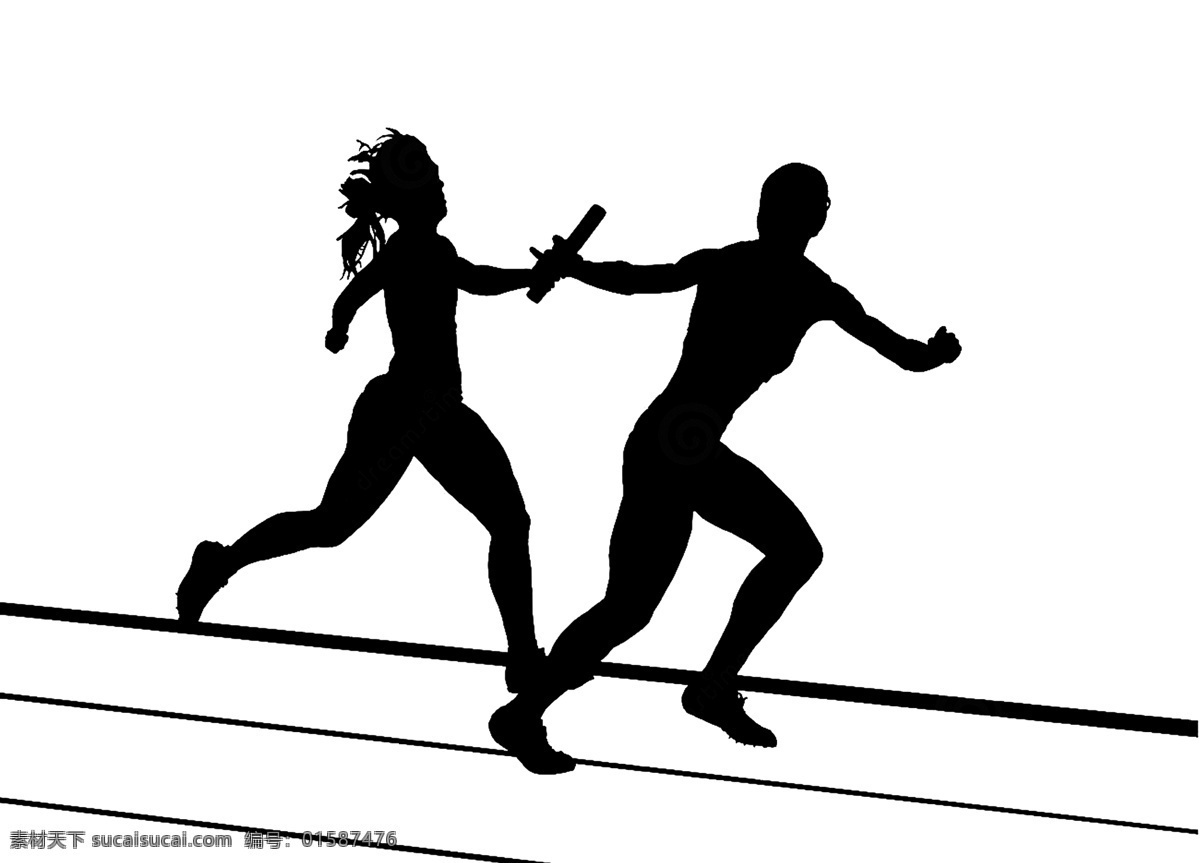 接力赛 田径 剪影 运动会 奥运会 奔跑 奔跑兄弟 青春 冠军 运动剪影 人物剪影 马拉松