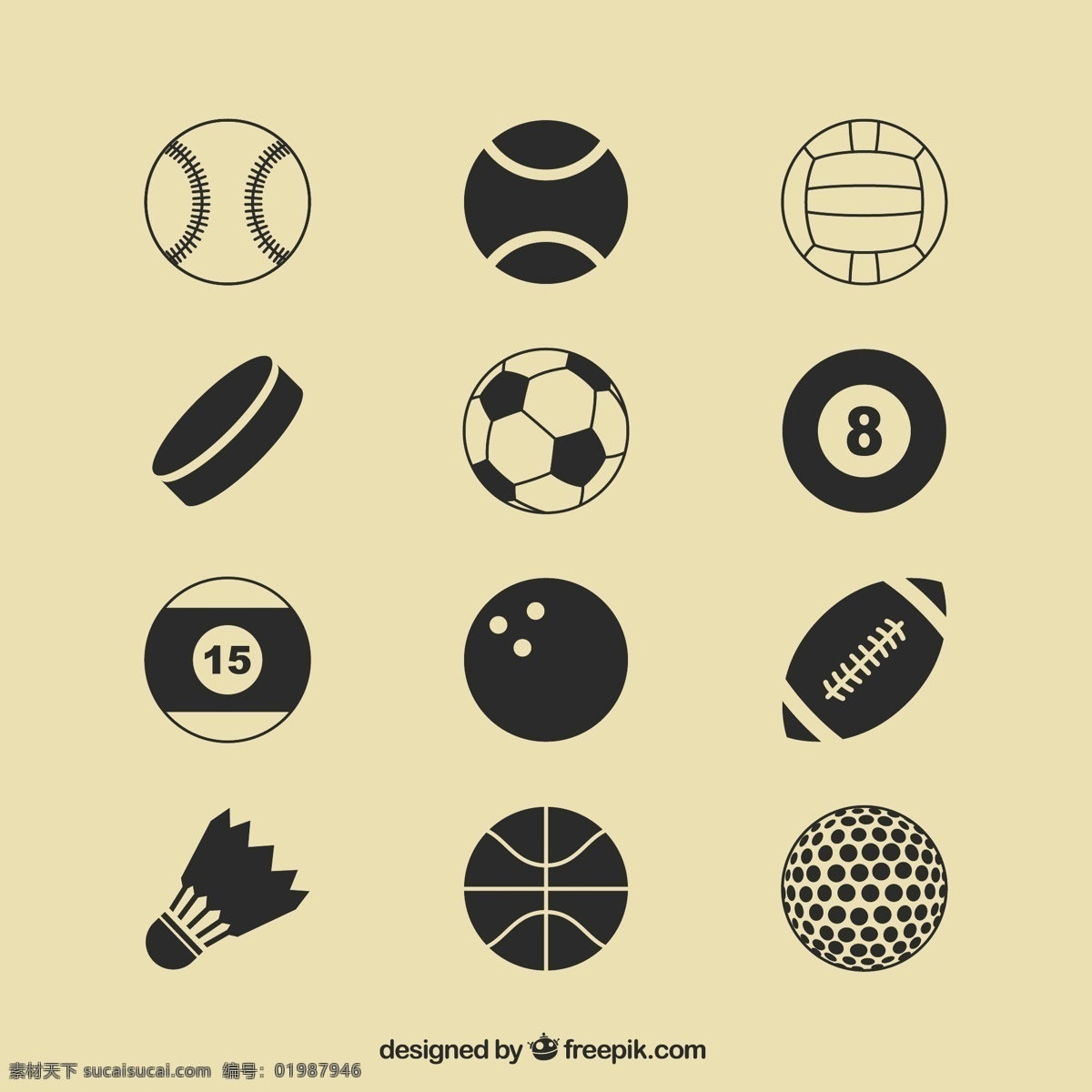 体育图标 图示 足球 体育 偶像 篮球 高尔夫球 棒球 球 排球 游泳池 羽毛球 运动 吹 黄色