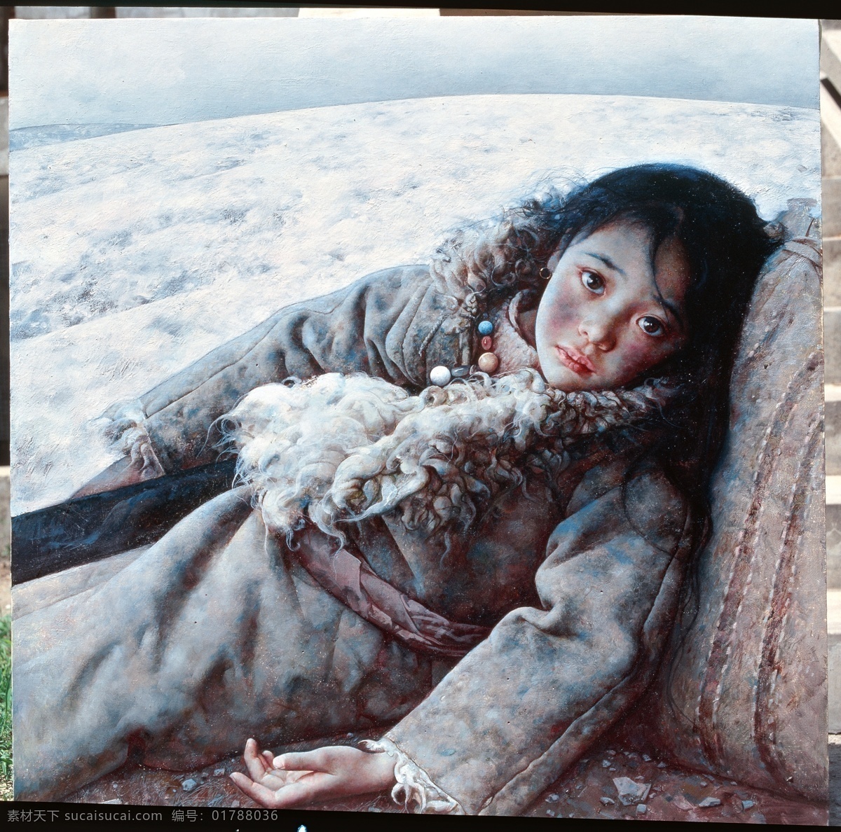 艾轩 高清图集 艾轩绘画 艾轩油画 西藏女孩 艾轩作品 油画女孩 名师画集高清 文化艺术 绘画书法