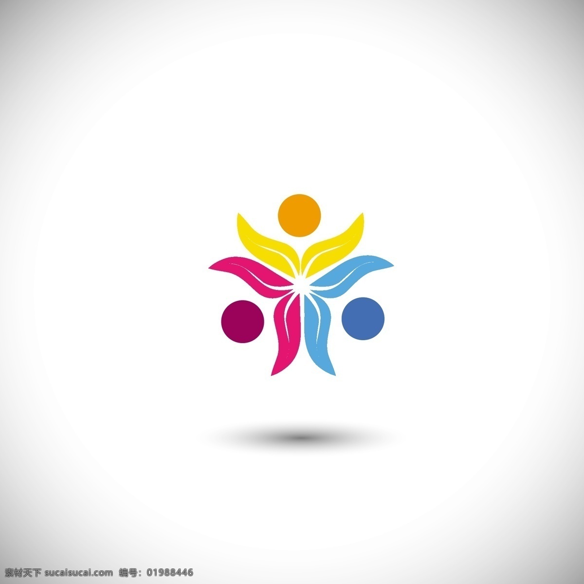五颜六色 花 形状 标志 花卉 自然 叶 多姿多彩 公司 环境 身份 蓬勃发展 标识 花卉图案 公司logo 自然标志 花图案 彩色 孤立的环境 白色