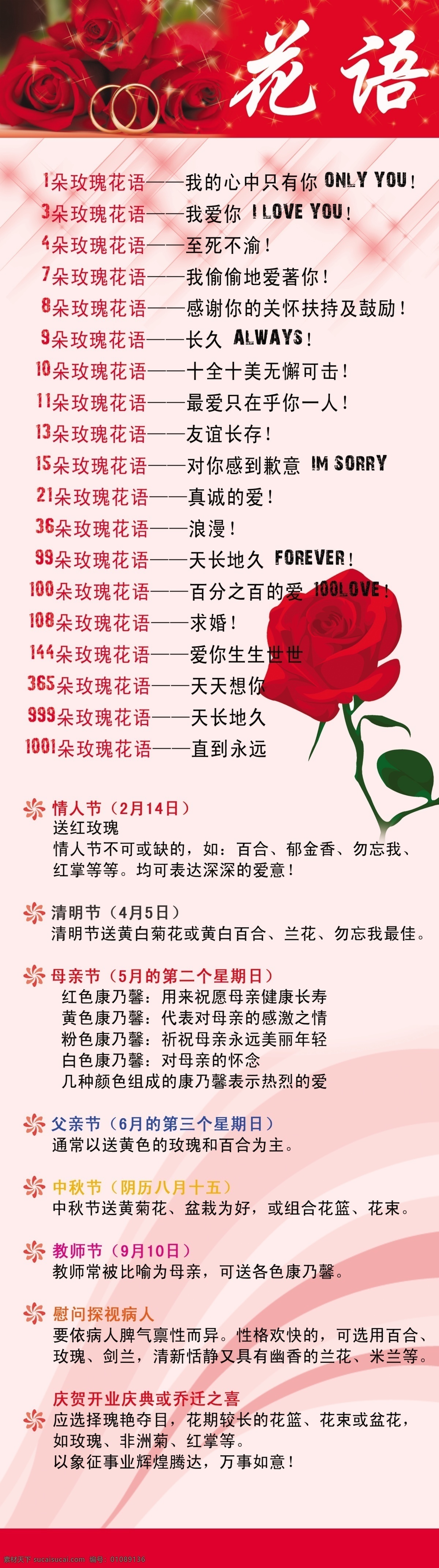 玫瑰 花语 花 玫瑰花 玫瑰花语 玫瑰心语 psd源文件