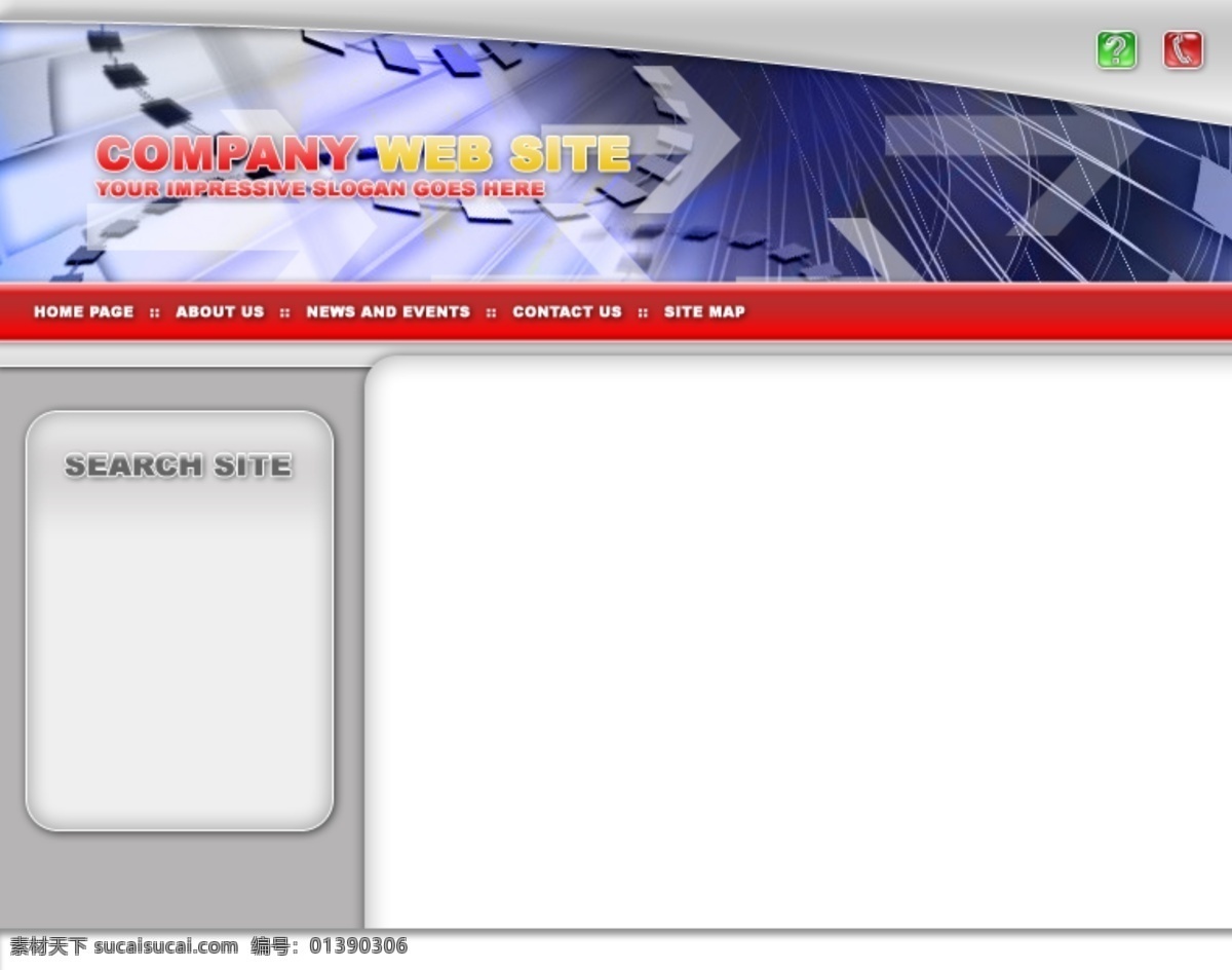 欧美 电子 科技 公司 网站 模板 网页模板 网页素材 网页代码