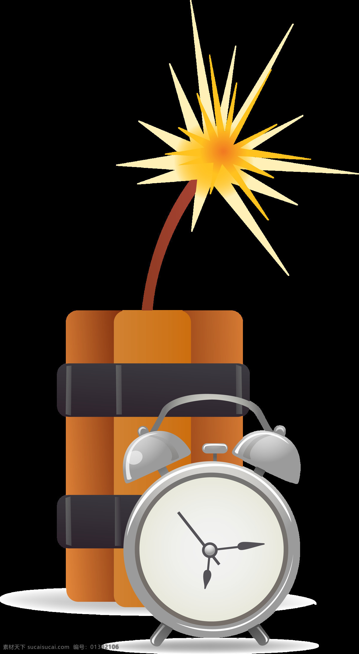 定时炸弹 图标素材 炸弹 定时 火花 闹钟 其他图标 标志图标