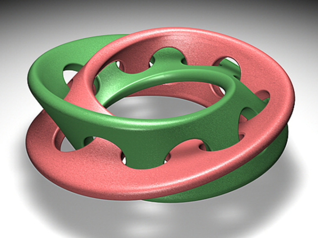 轴距 纤维 3d 轴距纤维 红绿交叉 3d模型素材 3d打印模型