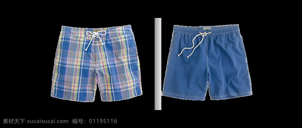 蓝色 线条 沙滩裤 元素 png元素 短裤 免抠元素 透明素材 夏天 休闲