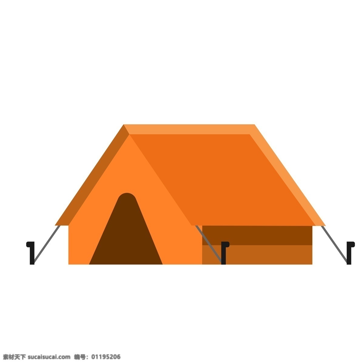 卡通 帐篷 简约 商用 元素 露营 野营 简约设计