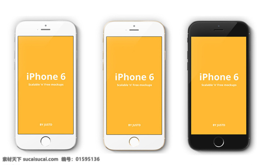 iphone6 三 色 模型 iphone 苹果 手机 分层 白色