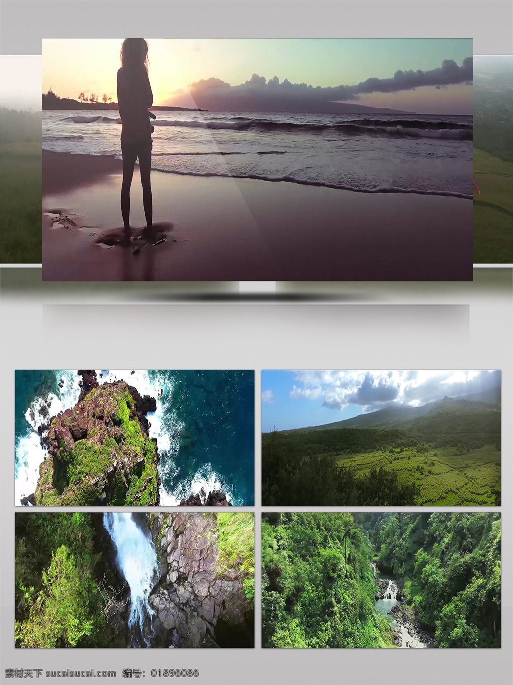 2k 夏威夷 旅游 飞行 自然景观 航拍 自然 景观 海景 沙滩 自然风光 人文 地貌