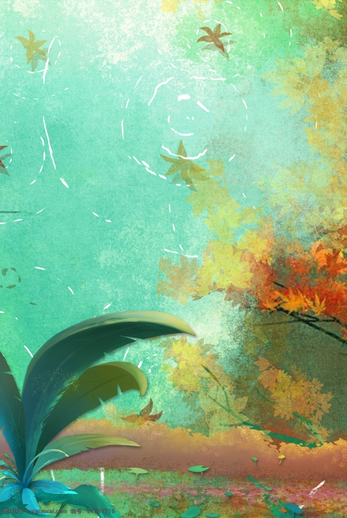 春季 上 新 绿色 分层 banner 春季上新 电商 淘宝 大促 春促 上新 促销背景 服饰背景 化妆品背景