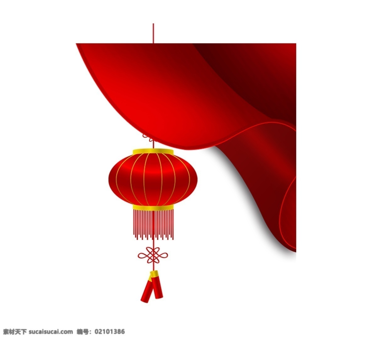 红色 灯笼 高高挂起 美丽 好看