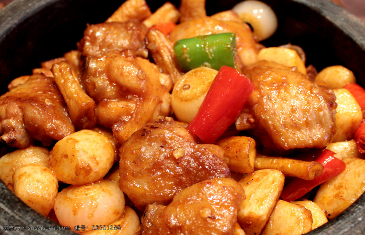 砂锅土鸡煲 红烧 鸡肉 砂锅 中菜 土鸡 传统美食 餐饮美食