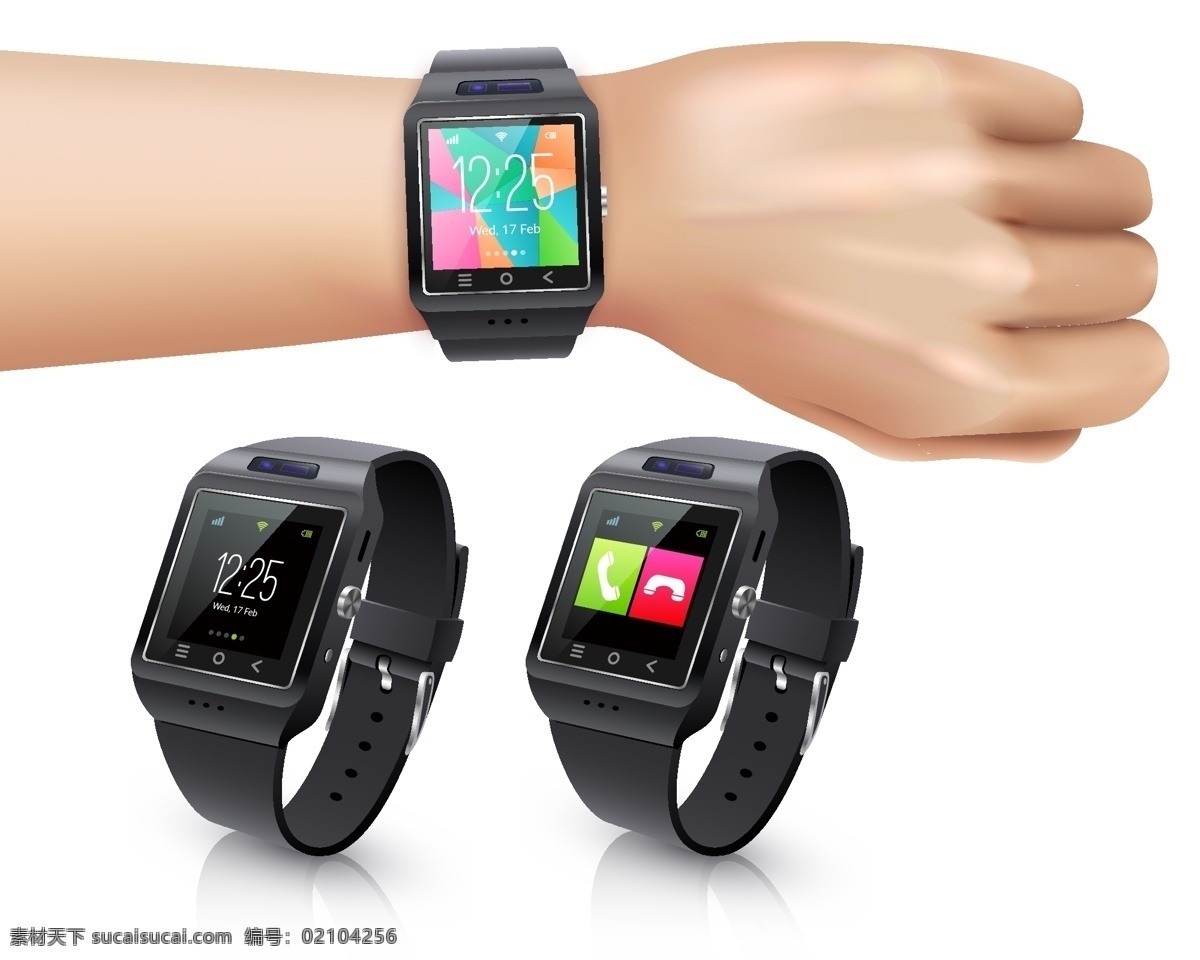 智能 手表 矢量 智能手表矢量 智能手表素材 智能手表 电子智能手表 共享设计矢量 现代科技 数码产品