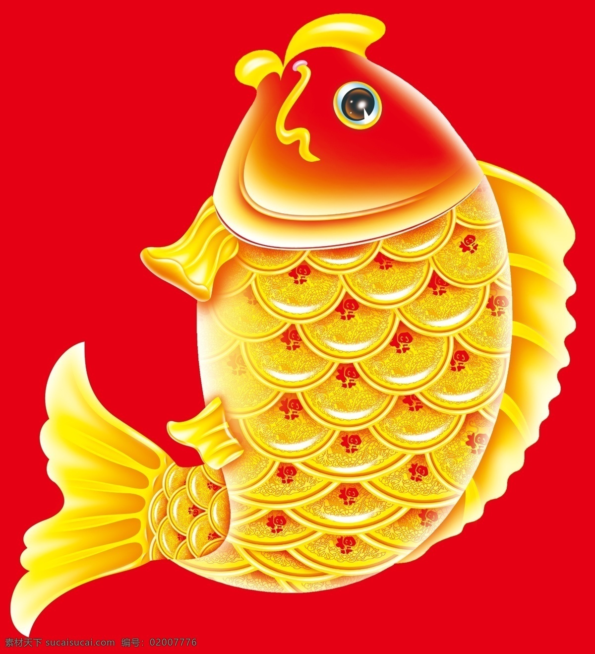 年画 鱼 铜钱 金鱼 鲤鱼 锦鱼 节日素材 春节 源文件库